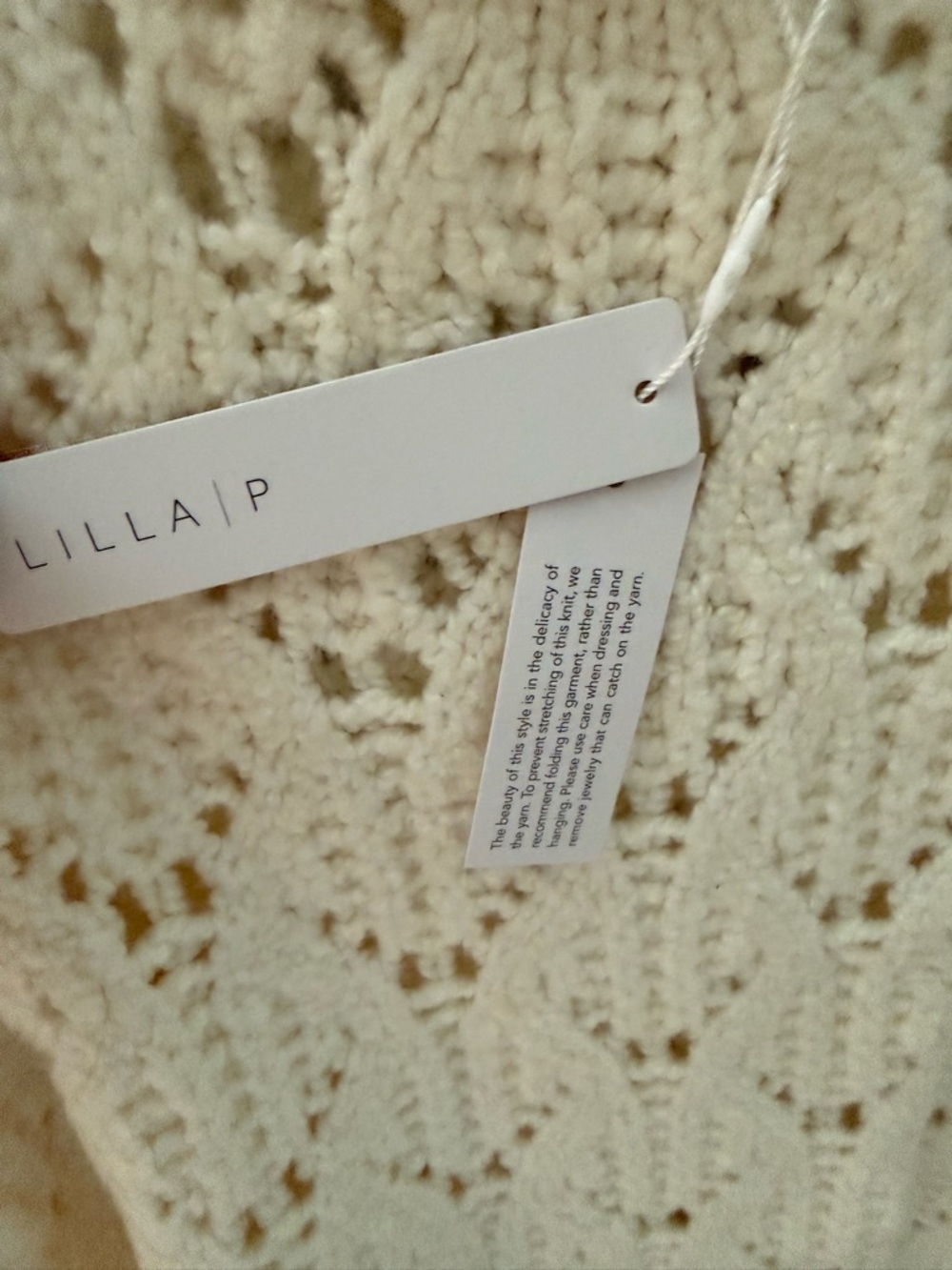 Lilla P Novelty Stitch Crewneck Sweater, NWT sz M - Picture 5 of 9